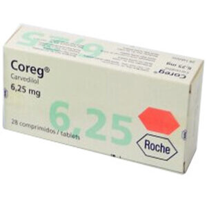 Coreg Carvedilol 6.25mg Tablets