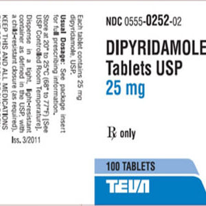 Dipyridamole Persantine 25mg Tablets