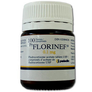 Florinef Acetate Fludrocortisone 0.1mg Tablets
