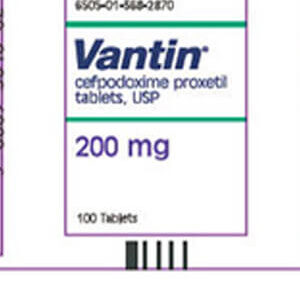 Vantin Cefpodoxime 200mg Tablets
